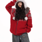 Fur Hood Retro Knit Cardigan FEC0002
