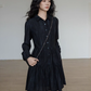 Polo Collar Long-Sleeve Dress VAS0190