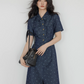 Floral Denim Shirt Dress VAS0088