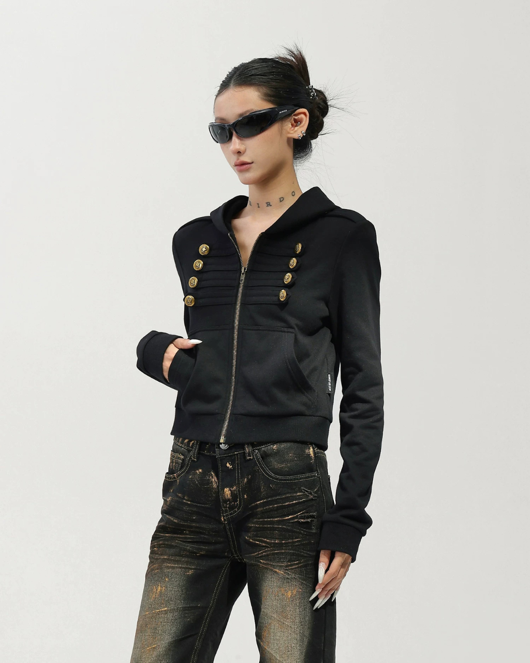 Napoleon Double-Breasted Hoodie Jacket ACS0370