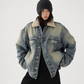 Fur Collar Denim Jacket ACS0314