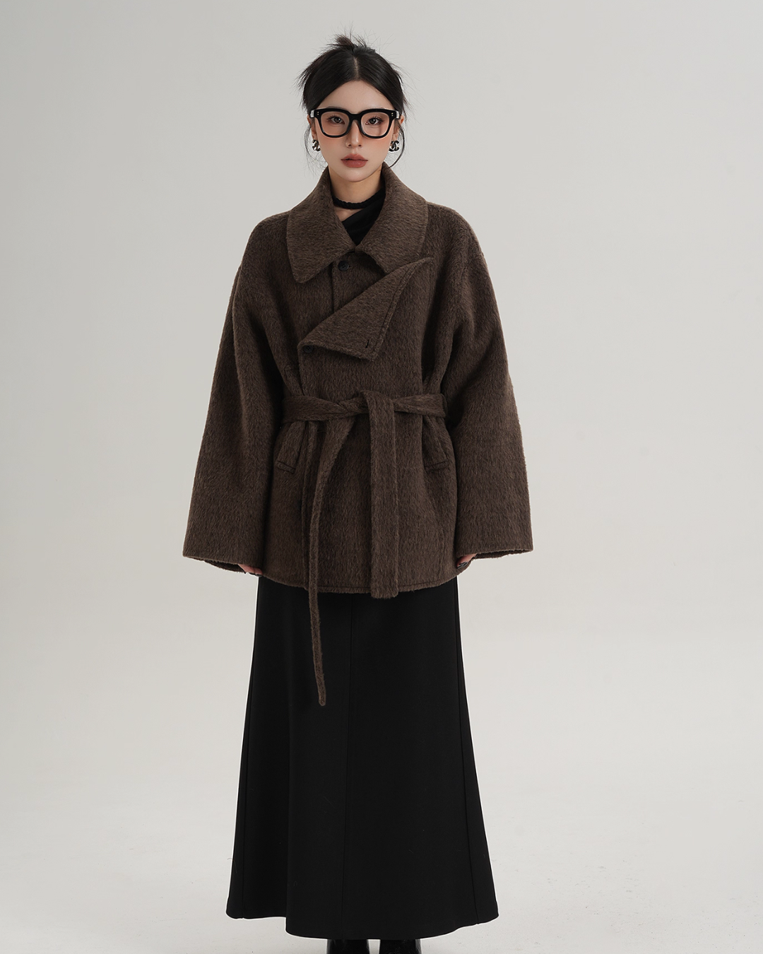 Fake Wool Trench Coat SRS0372