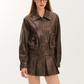 Leather Mini Skirt VSE0067