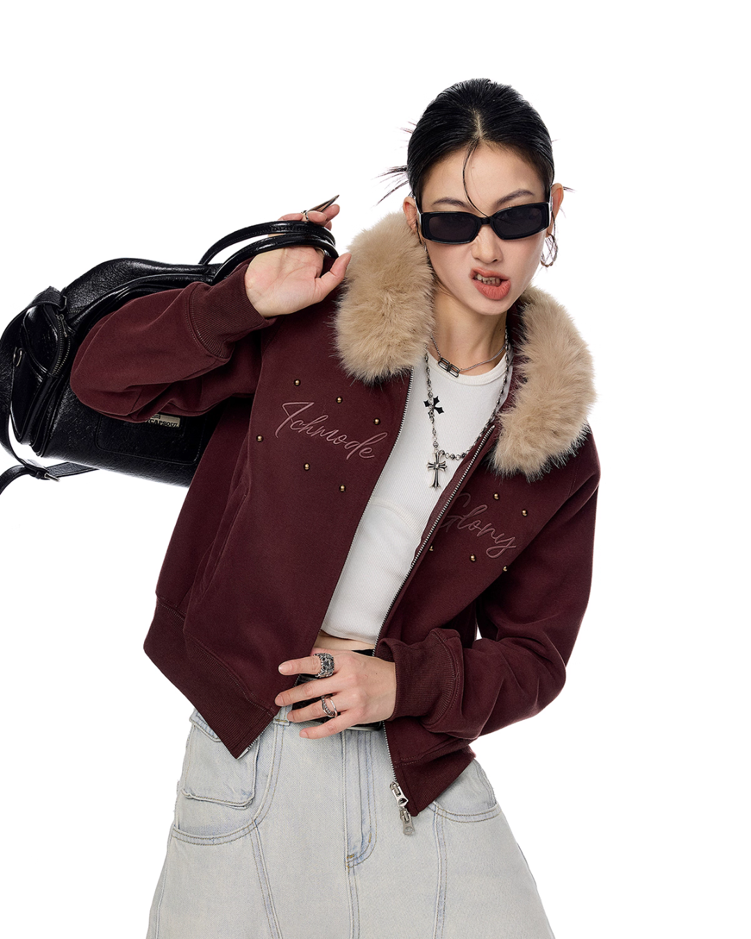 Fur Hood Zip Hoodie ICM0093