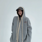 Stripe Relaxed Knit Hoodie YLS0999