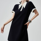 Color-Block Design Polo Dress FER0217