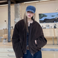 Fur Collar Suede Jacket CYE0032