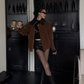 High Waist Slim Leather Shorts ZRS0093