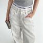 Old White Denim Pants YLS0151