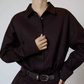 Vintage Brown Shirt Dress SUY0027