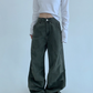 Oversized Denim Cargo Pants YLS0936