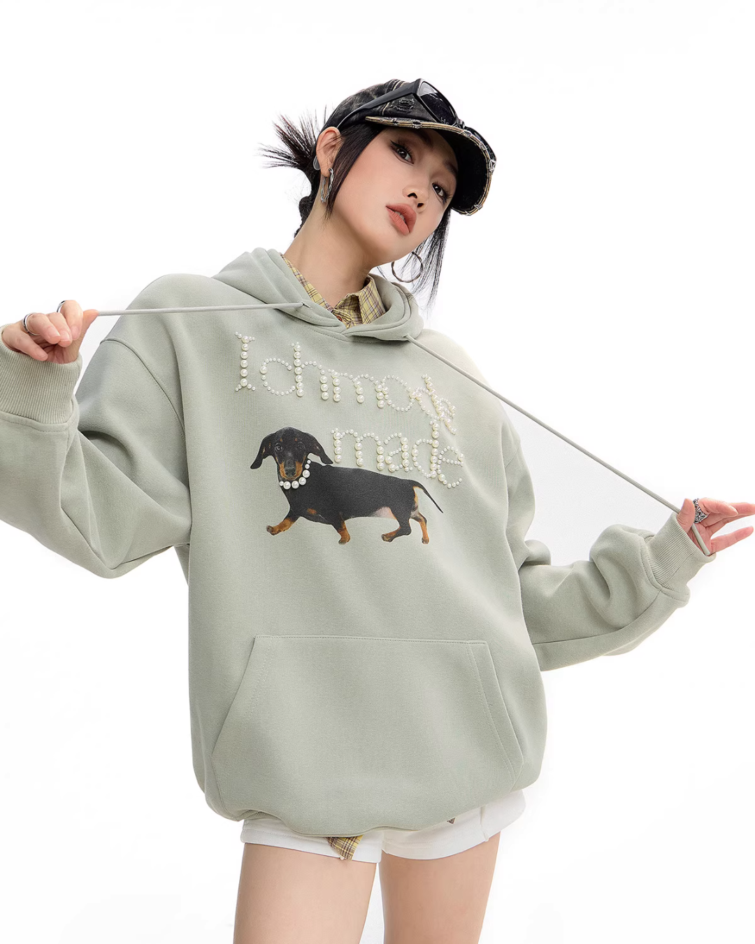 Dog Pearl Logo Sweat Hoodie ICM0090