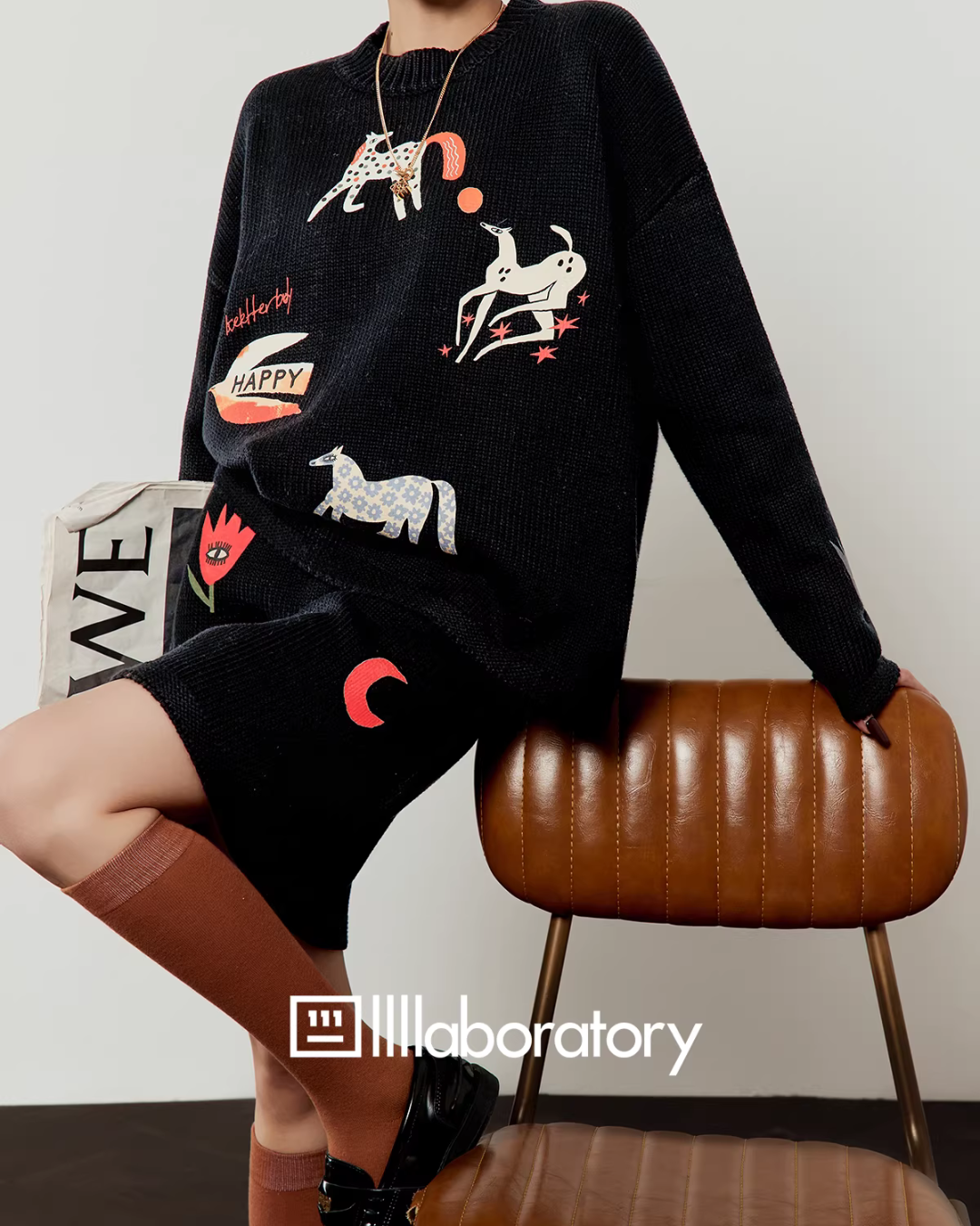 Art Horse Knit Top/Mini Skirt LLA0613
