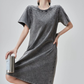 Chemical Wash Studs T-Shirt Dress FER0197