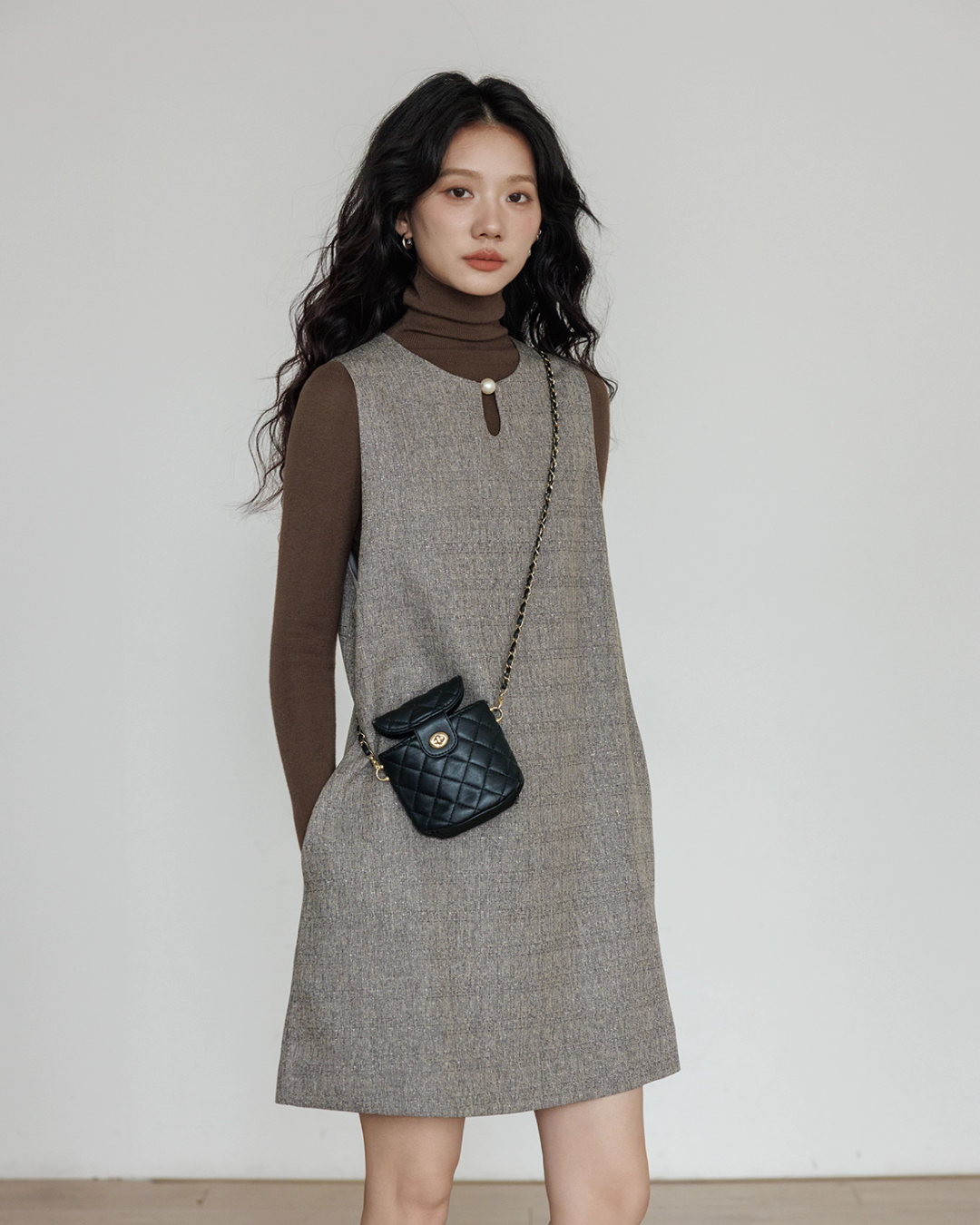 Crew Neck Vest Dress VAS0170