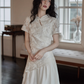 China Embroidery Flower Dress SMS0015