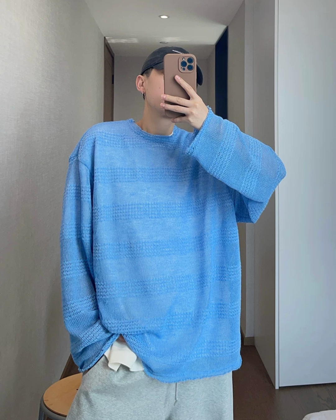 See-Through Long-Sleeve T-Shirt DAZ0009