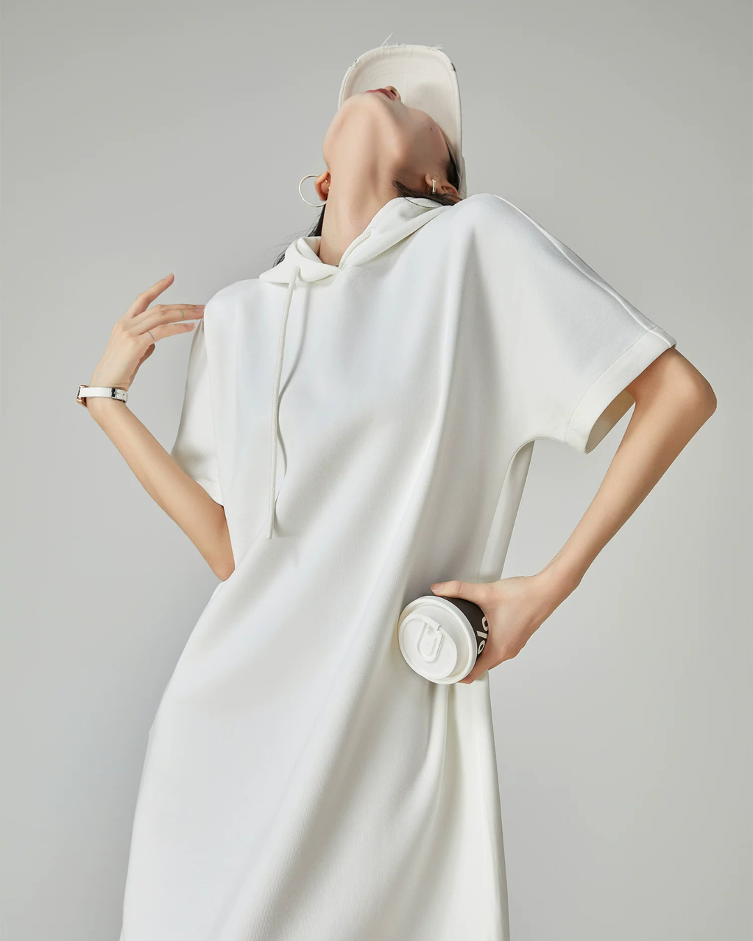 Sweatshirt Hoodie Dress FER0184