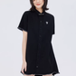 Polo Collar Embroidered Shirt Dress SHN0005