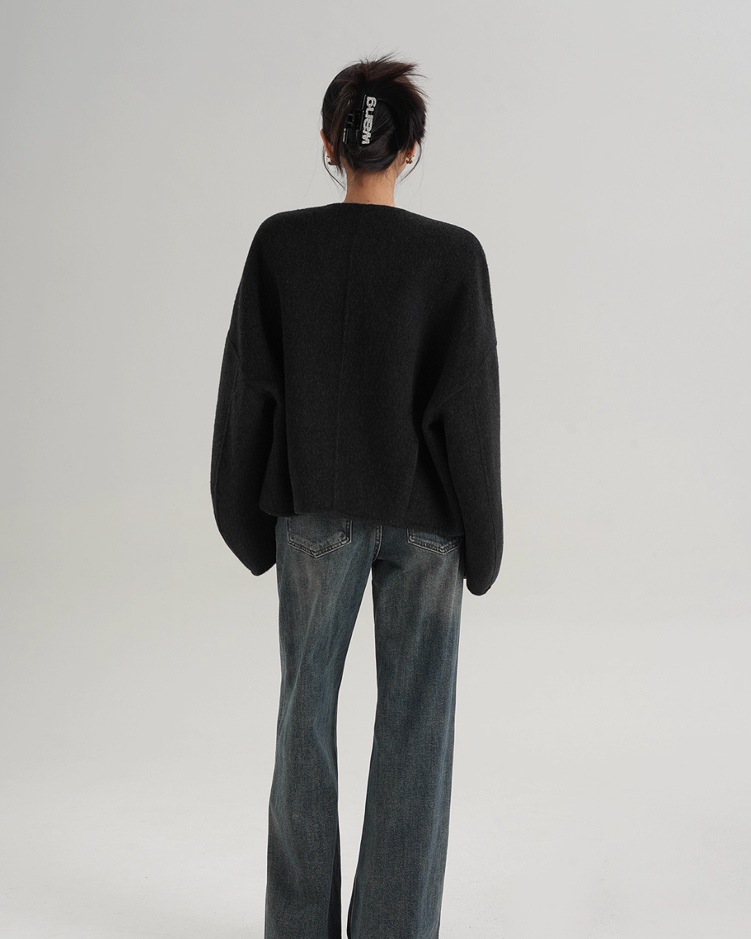 Crew Neck Knit Cardigan SRS0369