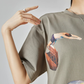 Swimmer Print Short-Sleeve T-Shirt / Long Skirt FER0286
