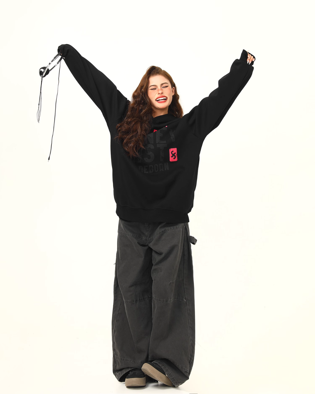 Big Logo Print Hoodie WDZ0040