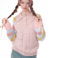 Border Polo Knit Tops ZZF0343