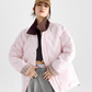Color Block Collar Down Jacket ICM0108