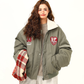 Retro Lambswool Collar Cotton Jacket WDZ0039