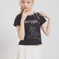 Ballet Shoes Print Short Sleeve T-Shirt NXD0004