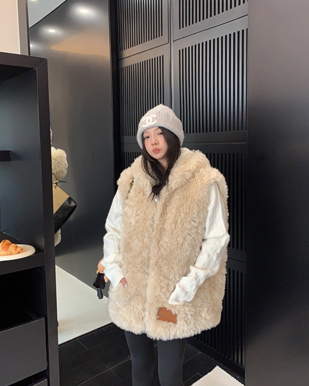 Fluffy Fur Vest YLS1008