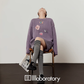 Embroidered Sequin Knit Top / Purple Mini Skirt LLA0620