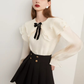 High-Waist Gold Button Skirt DPY0071
