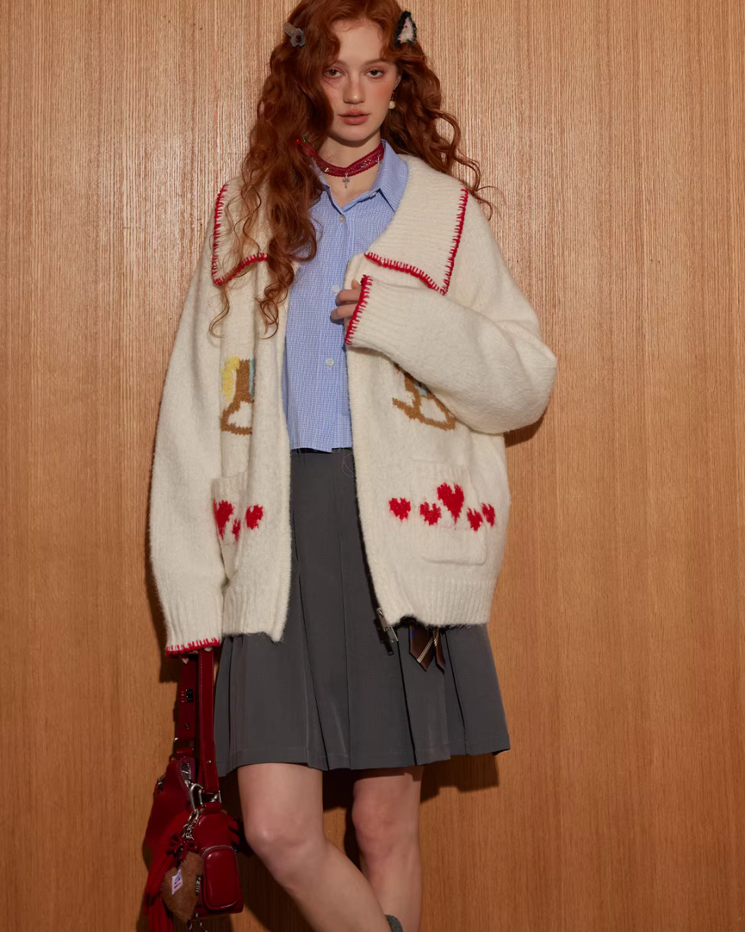 Horse Wool Knit Jacket ASG0075