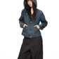 Washed Vintage Hoodie Denim Cardigan EZK0109