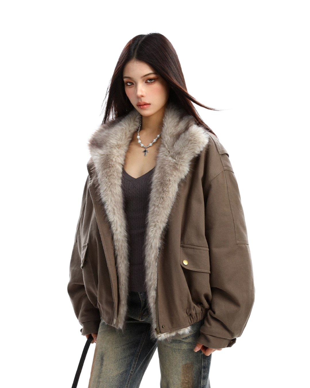 2way Faux Fur Blouson BGS0031