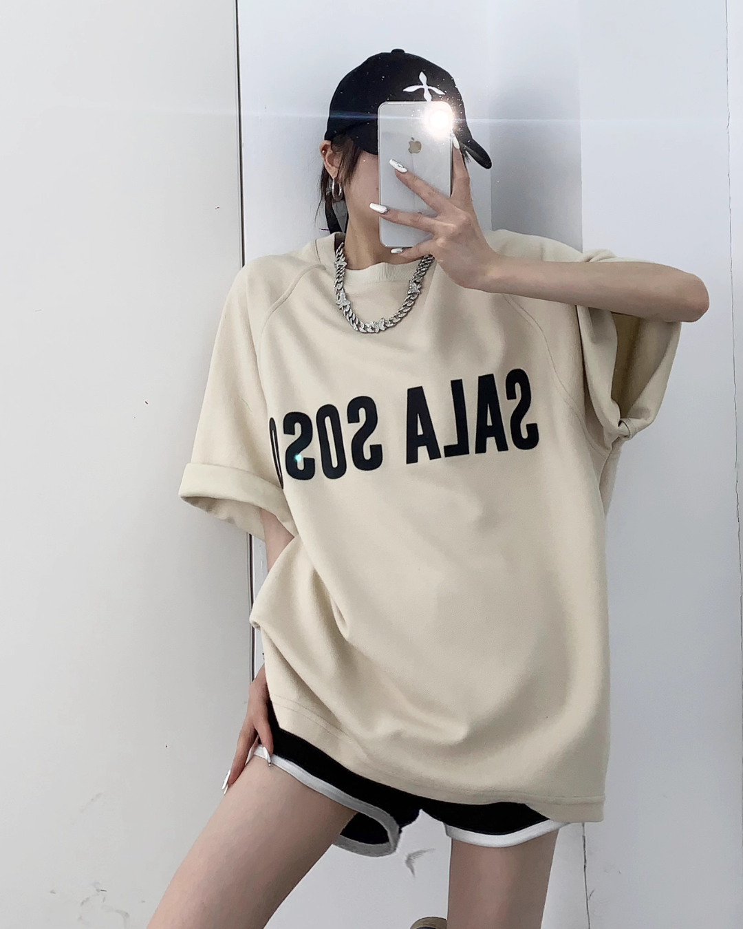 Logo Print Loose T-Shirt YLS0217