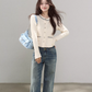 Round Neck Tight Knit Top WDB0025