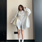 Relaxed Black Long-Sleeve Shirt YLS1028
