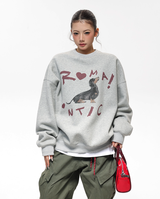 Dog Print Sweatshirt ACS0315