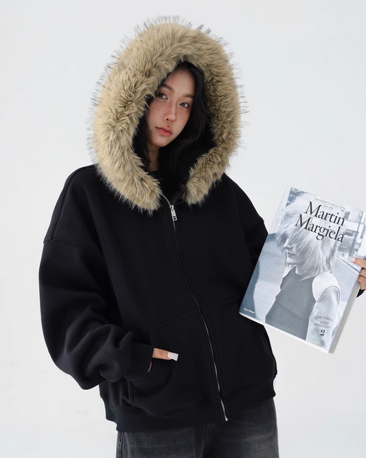 Fur Hood Zip Jacket ACS0191