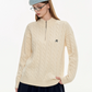 Half Zip Cable Knit MDB0010