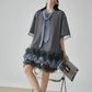 Hem Mesh Tulle Dress FER0159