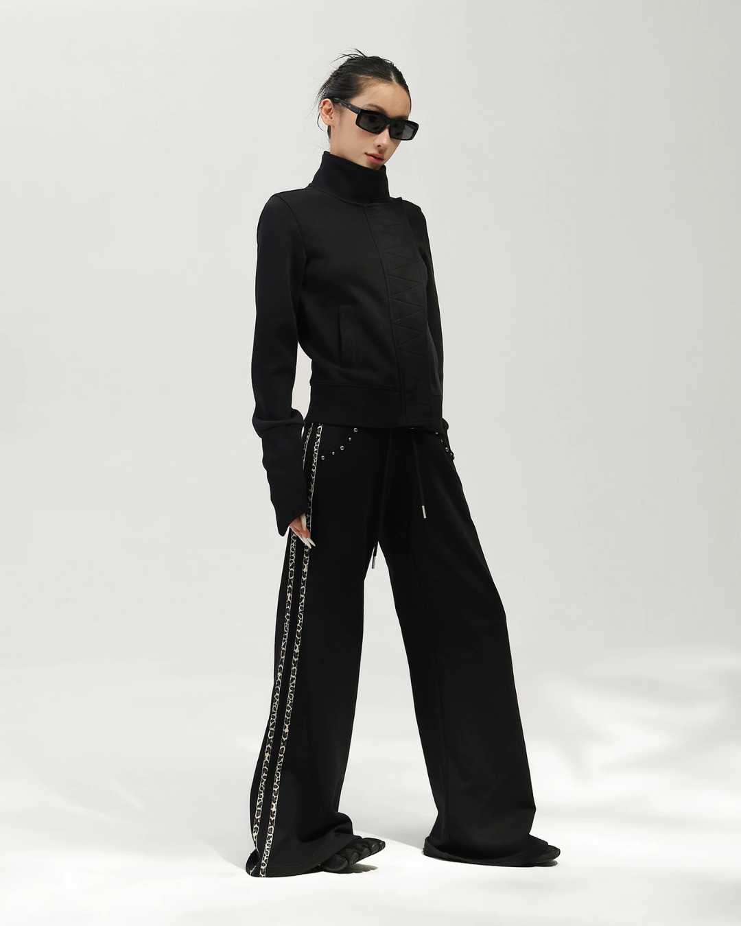 Stud Leopard Sweat Pants ACS0369