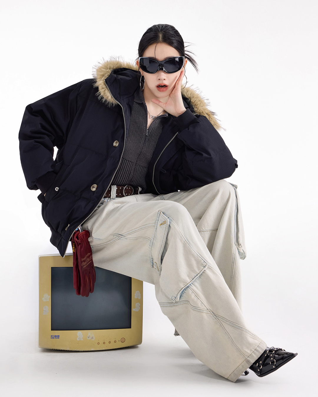 Fur Hood Down Jacket ICM0100