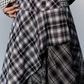 Paid Asymmetrical Long Skirt PUC0013