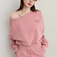 One-Shoulder Sweatshirt Top / Mini Skirt DPY0069