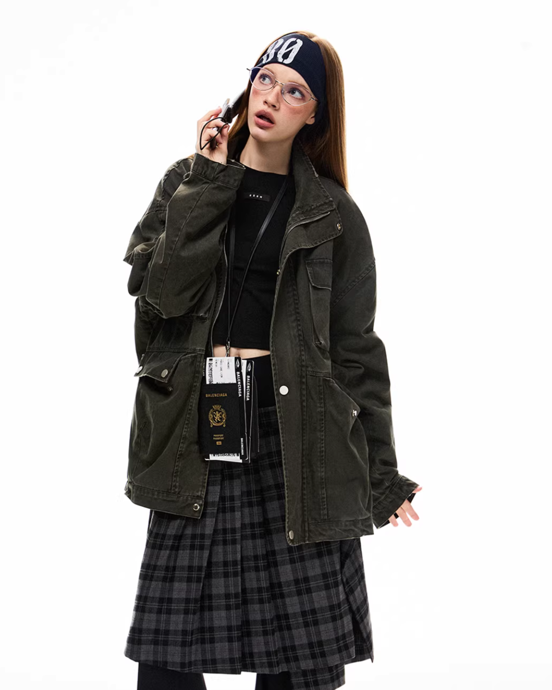 Vintage Washed Workwear Jacket EZK0103