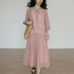 Feminine Tiered Long Dress VAS0197