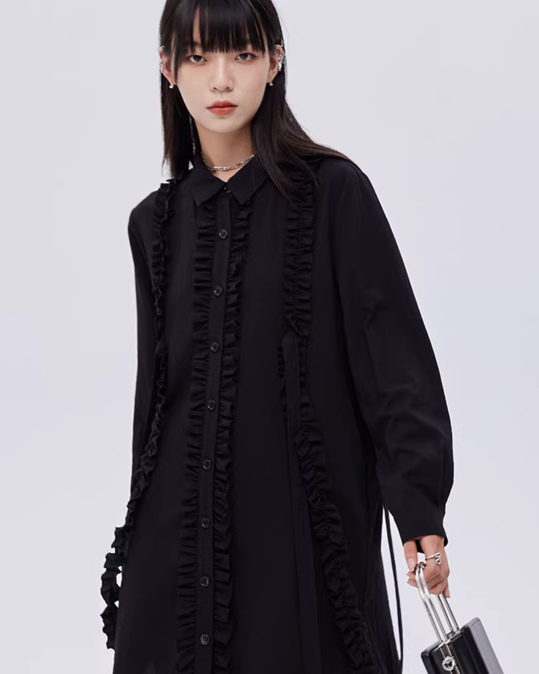 Small Frill Shirt Dress SHN0032